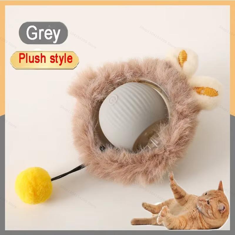 Interactive Toys for Cats Rechargeable Cat Exercise Wheel Interactive Cat Motion Toy Cat Pet Interaction Automatic Rolling Ball