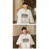 Men'S Trendy Letter Round Neck Printed Short Sleeved T-Shirt For Summer Ins Loose Casual Top