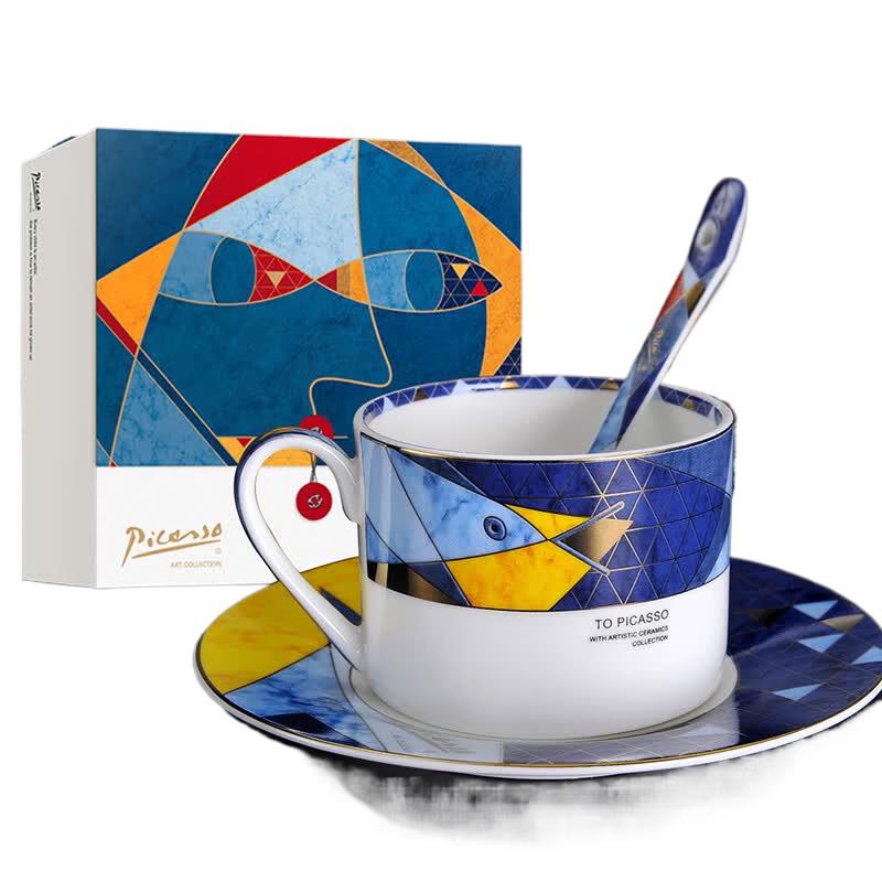 Picasso Nordic Flying Series Ceramic Coffee Cup & Saucer Set