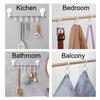 Wear-resistant Crossbar Clothes Hook S Shaped Shower Curtain Hooks Practical Windproof Lock Hook