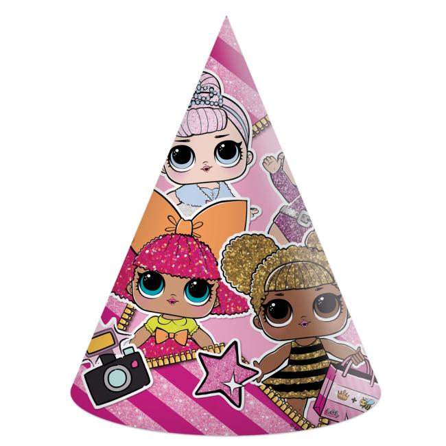 Lol Glitterati Paper Hats 6 pcs