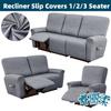 Stretch Sofa Recliner Covers Slipcover1/2/3 Seater Jacquard Washable Recliner Chair Sofa Protector