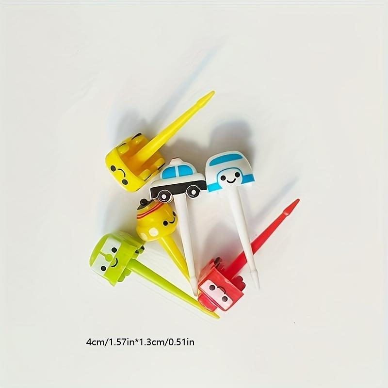 6pcs Fruit Fork Airplane Cake Fruit Toothpick Fork Party Supplies Cupcake Decoration