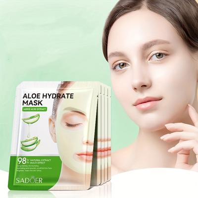 Aloe Essence Facial Mask Nourishing&Moisturizing&Rejuvenating Plant Facial Mask Summer