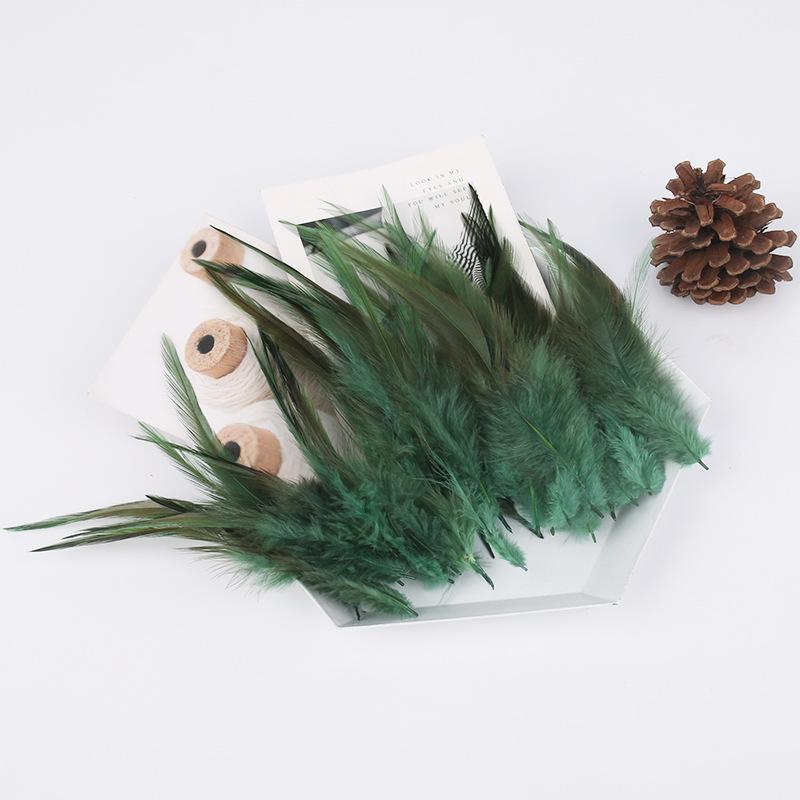 100Pcs Dyed Chicken Feather Feathers 10-15cm for DIY Crafts Handmade Jewelry Wedding Party Festival Costume Decorations