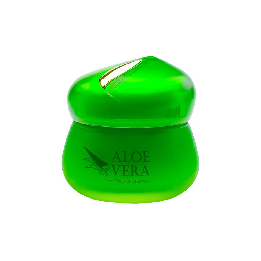 Moisturizing regenerating face cream-essence with aloe and hyaluronic acid