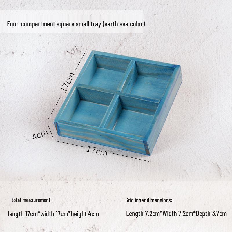 Wooden Desktop Storage Box: Raw Wood Tray & Cosmetics Lipstick Organizer