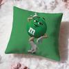Cute Brand M-M&M'S Cushion Cover Premium Comfort Reversible Pillow Cove -Two In One Design For Any Room & Car Interior