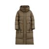 Winter New Down Jacket Women's Solid Color Fashion Long Stand-up Collar Big Pocket Jacket