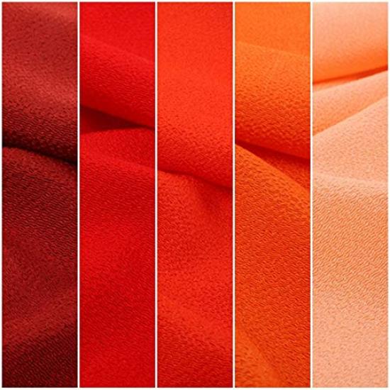 Misaki Chirimen Japanese Pattern Large Floral DIY Crafts 10 Tsumami-zaiku Fabric, Size, Scraps, (30x30cm, Plain, Sheets)