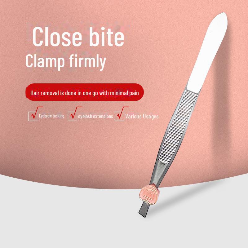 

Stainless Steel Eyelash Tweezers - Self-Grafting Beauty Tool for False Lashes