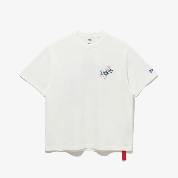 New Era Mlb La Dodgers Cheering Food T shirT Off whiTe 14536500