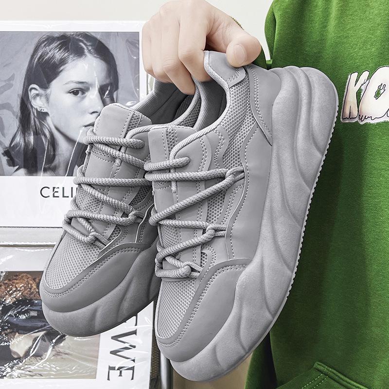 

2024 Trendy Men s Niche Design Casual Bread Dad Shoes - Small White Celebrity Style 41