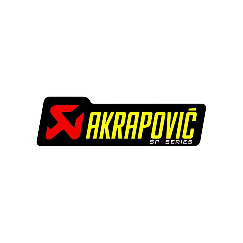 AKRAPOVIC P-HST4PO Heat Resistant Silencer Sticker 2.8 X 0.8 Inches (70 X 21 Mm) Poly