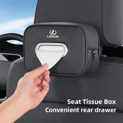 Porte-boîte à mouchoirs en cuir pour console centrale de voiture, étui à serviettes, sac pour pare-soleil, siège arrière pour RX330 Ct200h NX300h RX400h ES350