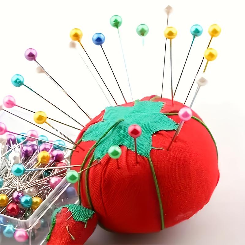 98pcs Mixed Color Metallic Beaded Sewing Pins,Large Head Positioning Pins.for Sewing,Tailoring,Quil.Sewing Supplies Accessories
