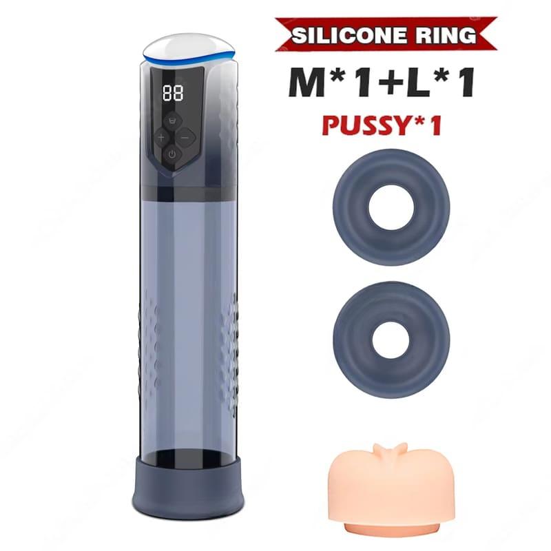 IPX7 Penis Pump for Enlargement Electric Vacuum Pump with 5 Sucking Levels Waterproof Sex Toy Male Masturbators Exerciser for Men