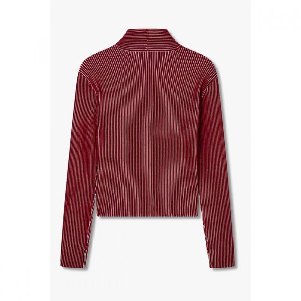 Emporio Armani Women S Rib Stripe Crop Cardigan A525328527