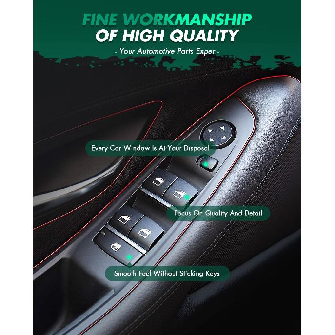 Driver Side Power Master Window Switch SCITOO 56009449AC Front Left For Jeep For Cherokee 1997-2001