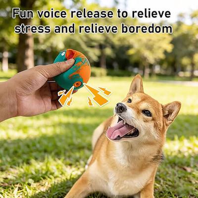 Huisdier Speelgoed Ingebouwde Airbag Geluidseffect Kauwspeelgoed met Vogelontwerp Elastisch Rubber Interactief Speelgoed voor Honden