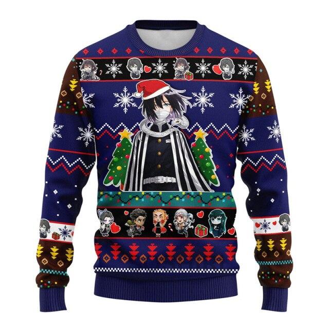 Agatsuma Zenitsu Sweatshirt Funny Kawaii Hoodie Ugly Christmas Outfit Harajuku Demon Slayer Anime Pullovers Hip Hop Streetwear