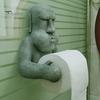 Držák na ubrousky Velikonoční ostrov Moai Design Nástěnný stojan na toaletní papír v roli Odolné úložné potřeby do koupelny