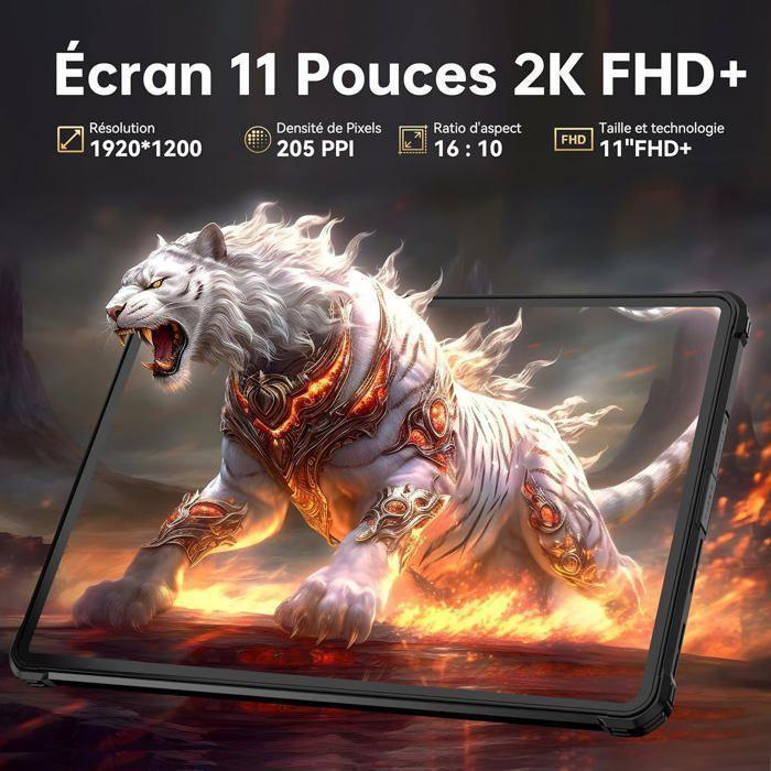 OUKITEL RT8 Unbreakable Tablet 12GB+256GB 20000mAh Rugged Touchscreen Tablet 11” Android 14 Tablet 48MP Dual SIM/IP68/IP69K Black