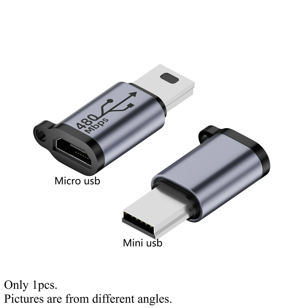 1-8 szt. Mini Adapter Konwerter USB Typu C Męski na iOS Micro Mini USB Żeński, Złącze Szybkiego Ładowania 480 Mbps Synchronizacji Danych Dla Xiaomi Samsung Telefon Komórkowy Smartphone