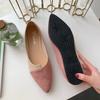Fashion Women Shoes Fashion Splice Color Mule Flats Pointed Toe Ballerina Ballet Flat Slip on Shoe Zapatos Mujer Loafers Size 35-41