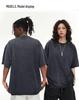 T-shirt Pesante in Cotone Lavato Vintage da 230g per Uomo e Donna - Taglia Europea, Versatile e Vestibilità Ampia