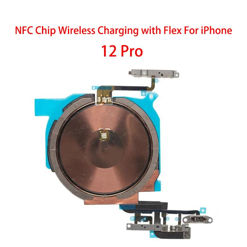 Chip cewki ładowania bezprzewodowego NFC z taśmą głośności Do iPhone 11 Pro Max 12 13 14 X XS XR Panel ładowarki Naklejka