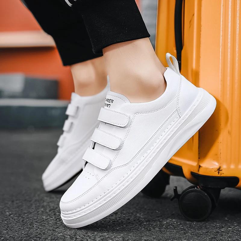 New Luxury Mens Casual Shoes Fashion Outdoor Designer Sport Shoes for Men Leather Skateboard Shoes Comfortable Outdoor Sneakers