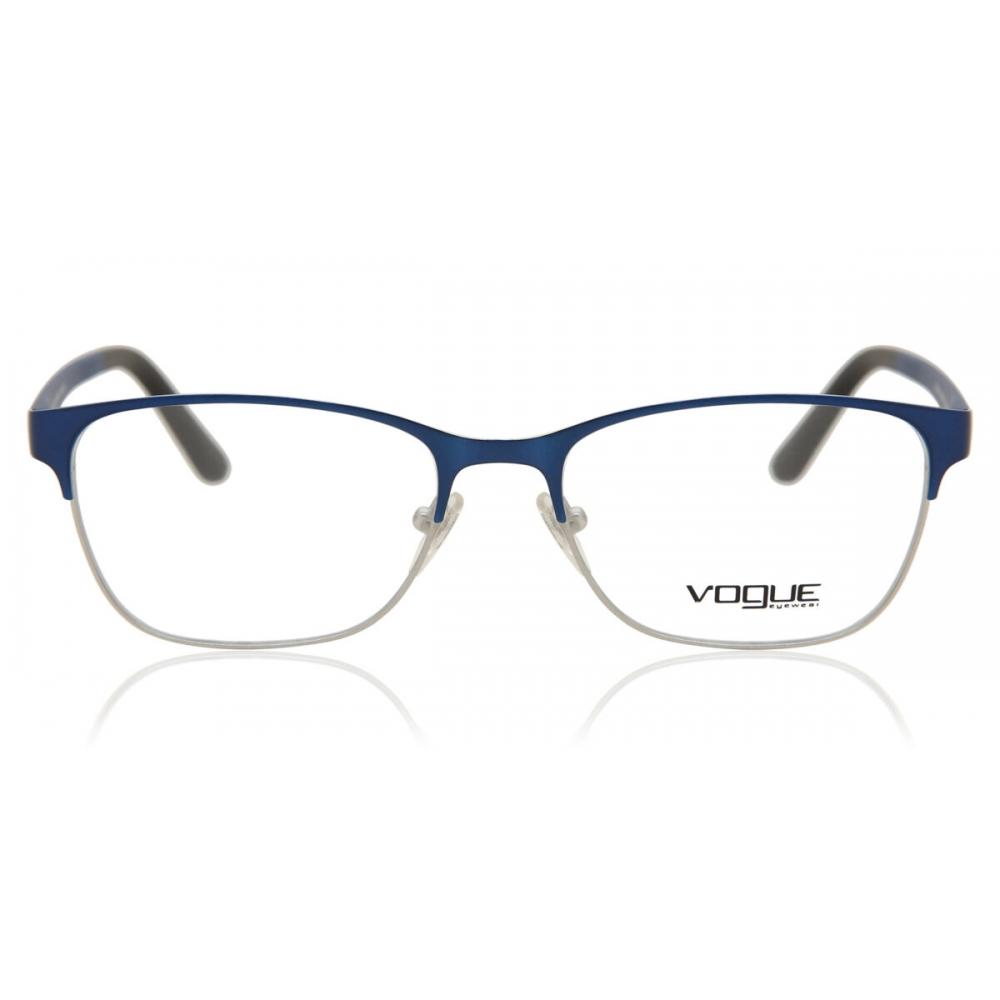 

Vogue Eyewear Vo3940 Light Shine 964s Women Eyeglasses Brushed Blue Silver/52-16-140