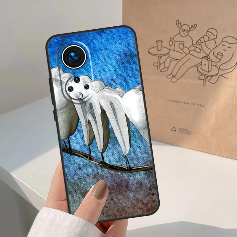 Dentist Tooth Pattern For Honor Magic 8 7 6 5 Pro Case For Honor X9d X9c X9b X9a X8c X8b Win 200 400 50 70 90 Lite