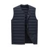 Men White Down Vest Man's Clothing Ultra Light Down Waistcoat Portable Sleeveless Coat Man Winter Round Collar Warm Liner