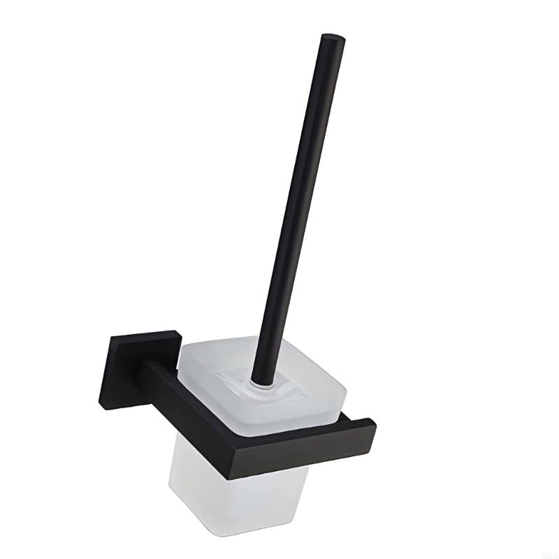 Corrosion Resistant Steel Square Toilet Brush with Dense Bristle Bathroom Sanitation Modern Aesthetic Comfortable Handle HX6C