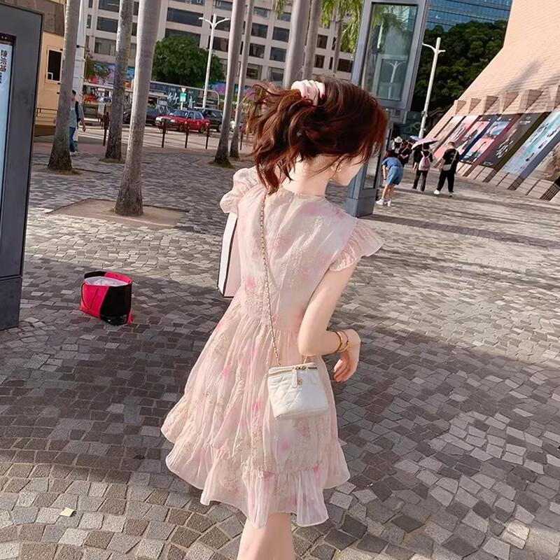 Women's Chiffon Print A-Line Dress