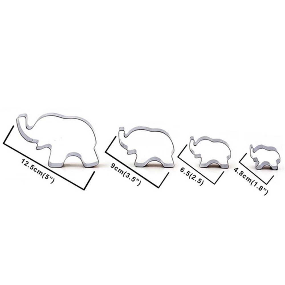 DIY Elephant Shape Bakeware Metal Kitchen Cake Mold Biscuit Mould Cookie Cutter Cake Decorating