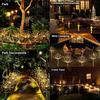 Solar Garden Lights 200LED Waterproof Outdoor Lighting with Installation Hardware Firework Lights for Pathway Lawn Christmas