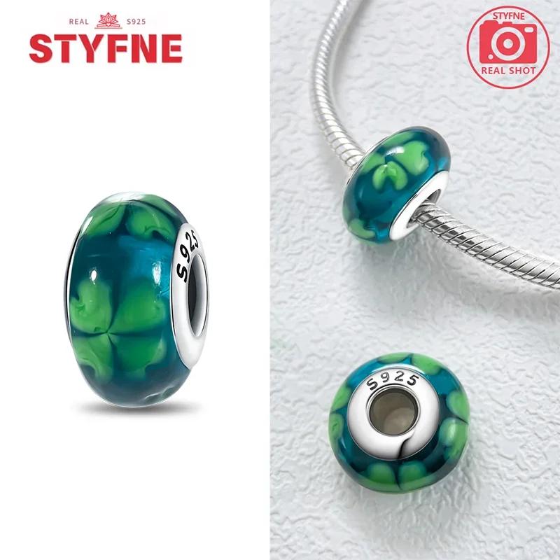 Copper Colorful Flower Series Murano Glass Beads Luxury Charm Fit Original Braceletdiy Fine Jewelry Gift For Women