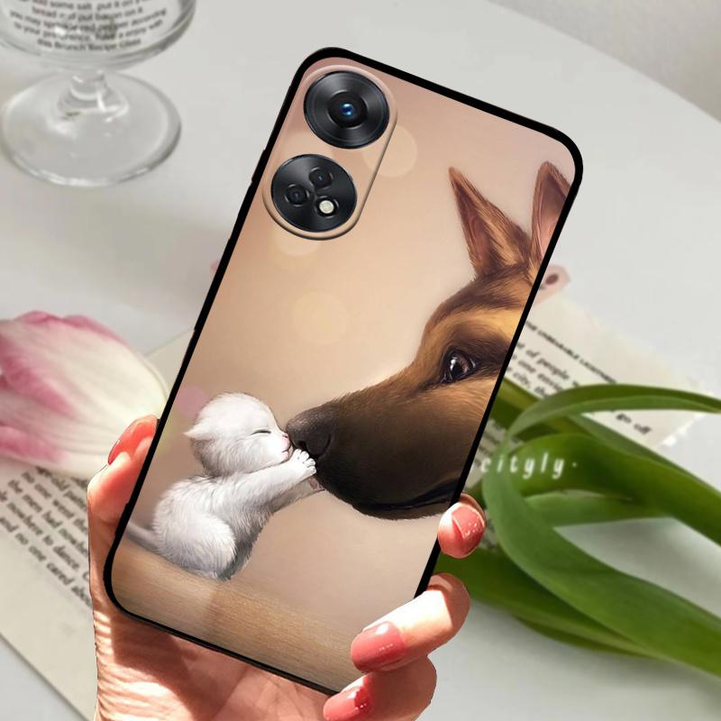 For Oppo Reno8 T 4G 5G Case Reno8T 8T Cool Fashion Soft Silicone TPU Phone Cover For OPPO Reno8 4G 5G Shockproof Bumper Fundas