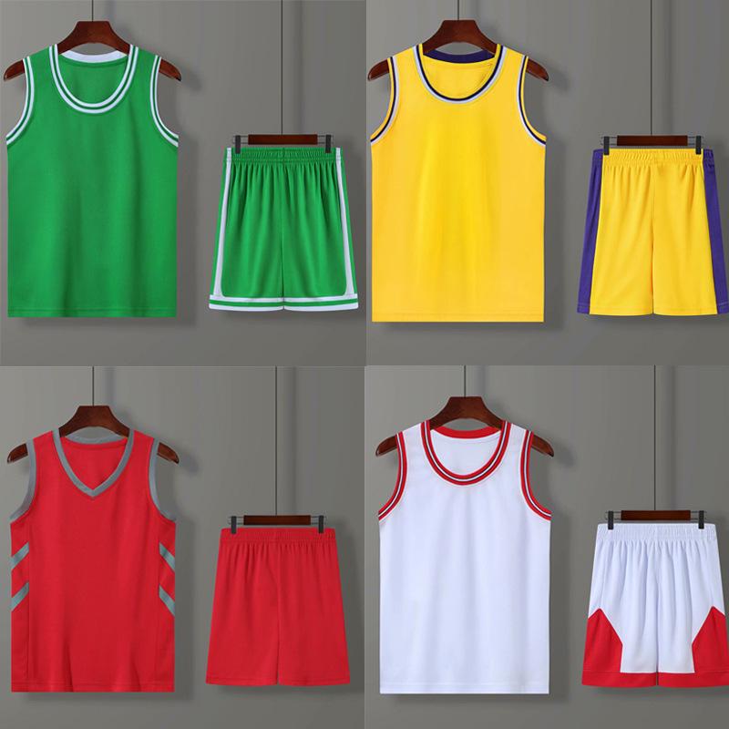 

Kids Lakers Warriors Quick-Dry Basketball Jersey Set for Training and Competition S