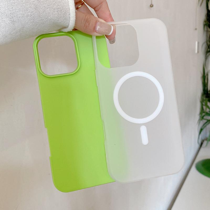 Candy Color For Magsafe Magnetic Wireless Charging Phone Case For iPhone 17 Air 16 15 14 13 Pro Max 2 In 1 Matte TPU Back Cover