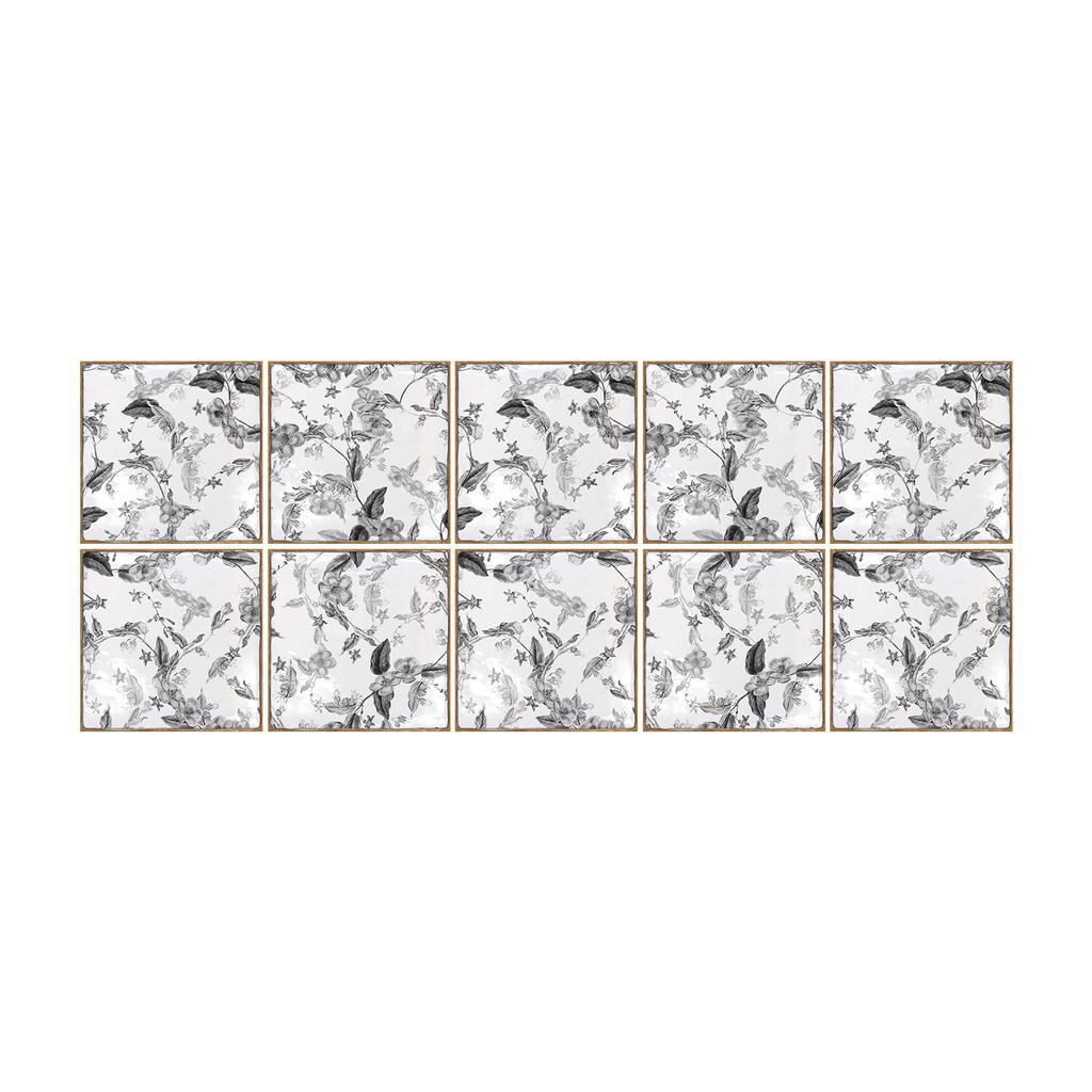 Retro Butterfly Hand-Painted Brick Beautiful Seam Sticker Wall Sticker Kitchen Bathroom Crystal Thickened Waterproof And Moisture-Proof Wallpaper Wall