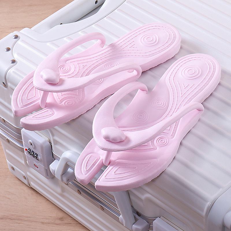 Portable Non-Slip Folding Travel Flip-Flops for Couples – Ideal for Beach, Hotel, and Influencer Use