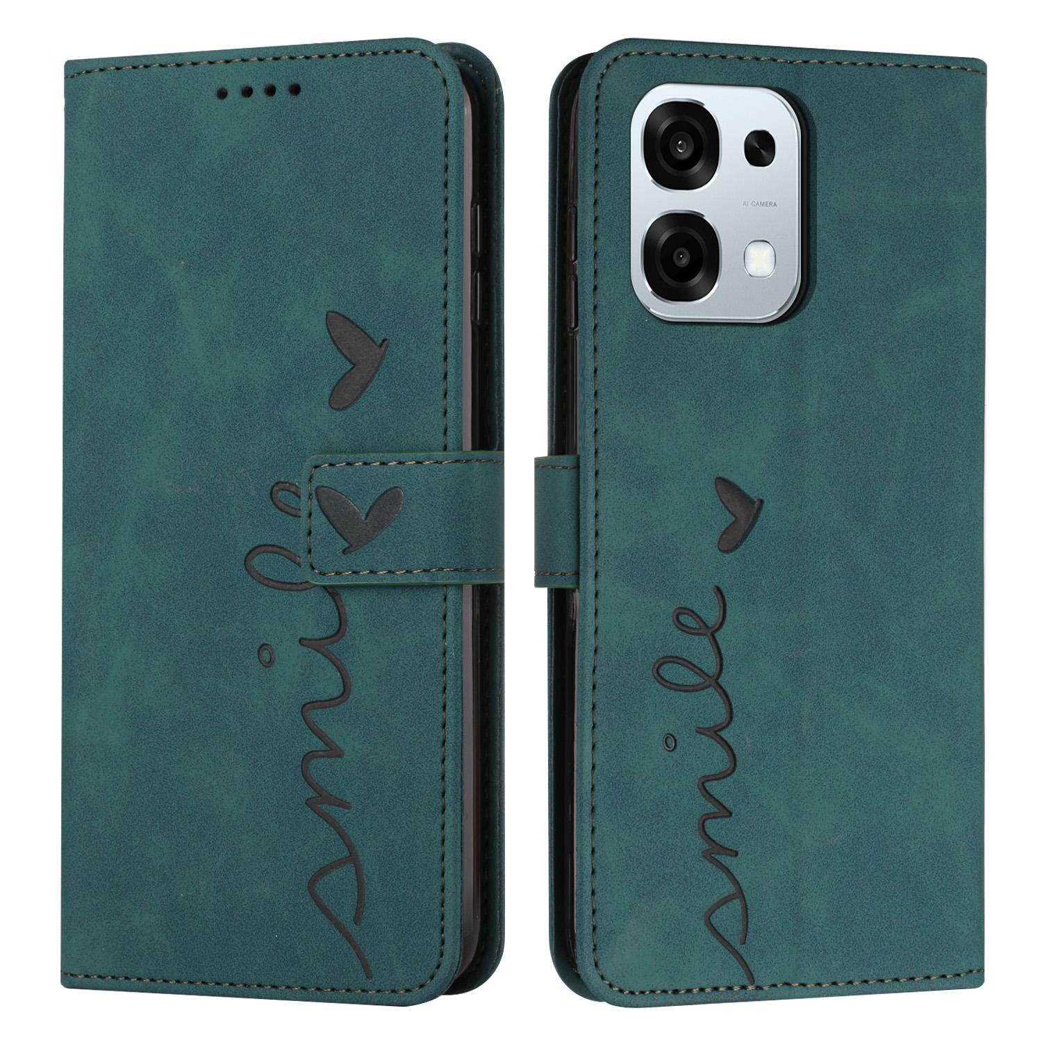 

For Oppo A6 Pro 5G/Oppo A6 Pro 4G/Oppo F31 5G Stand Case PU Leather Phone Cover Imprinted Heart Pattern