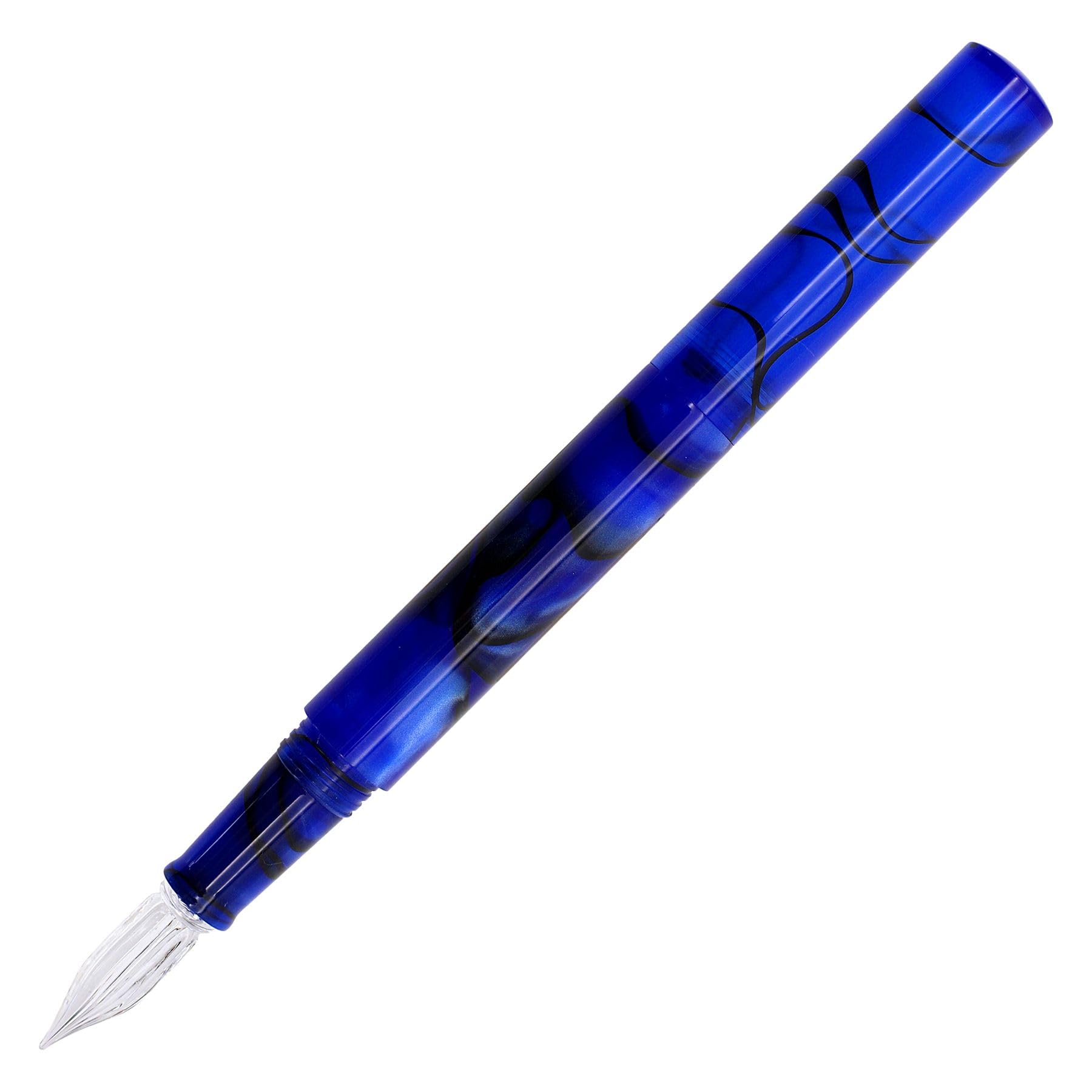 Teranishi Chemical Guitar Glass Pen Aurora with Cosmo Cap, Blue, GLAA-CBL