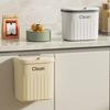 8.5/12L Wall Mounted Kitchen Trash Can Large Capacity Kitchen Garbage Cans with Lid Hanging Trash Bin for Bathroom Decor