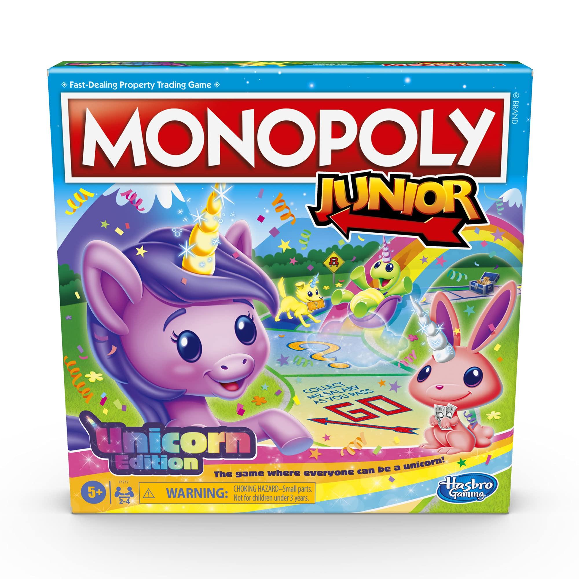 

Hasbro Настольная игра Monopoly Junior Unicorn Edition F1717 Подлинный продукт