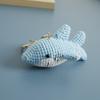 Cute Shark Charm Keychains Cartoon Mini Hand Knitted Car Keyring Lovely Creative Backpack Handbag Pendant Decoration Gifts